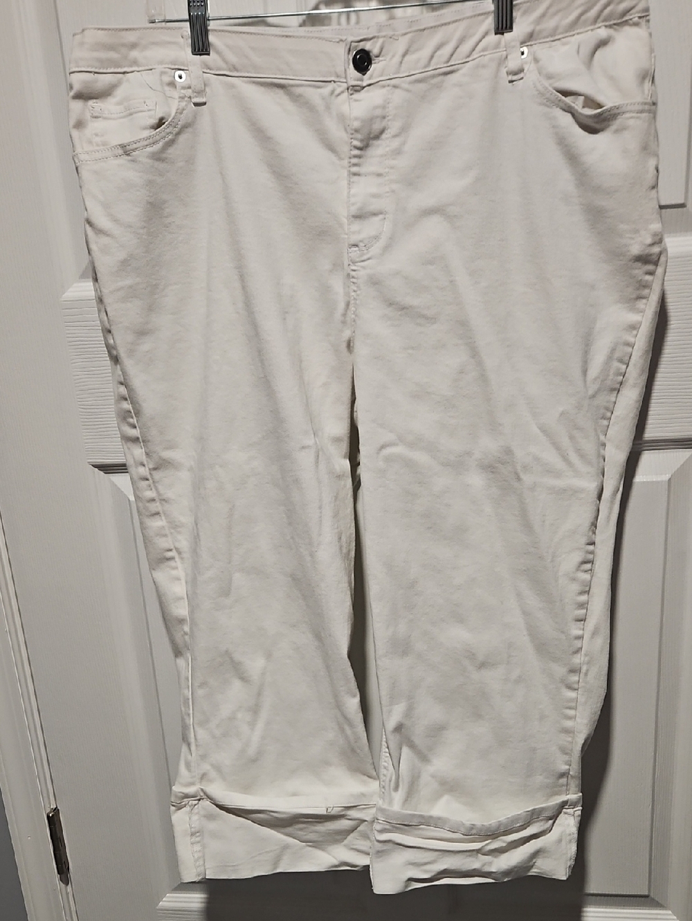Catherines Crisp White Ankle Crop Jeans